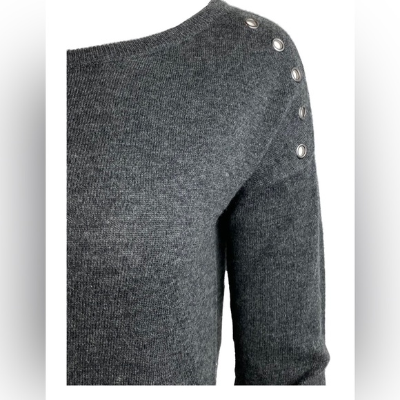 Zadig & Voltaire Edgy Sweater with Steel Eyelets - Picture 2 of 8